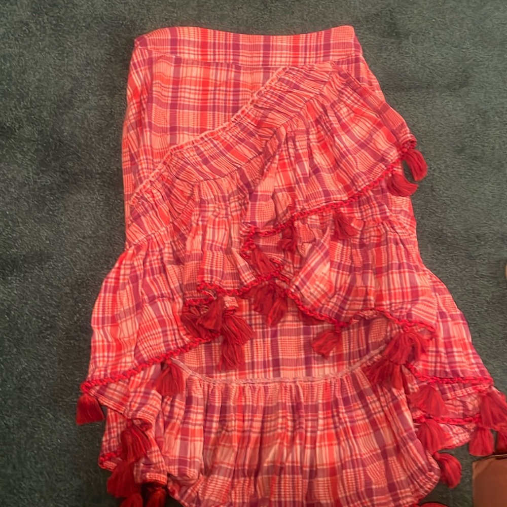 MISA high low skirt